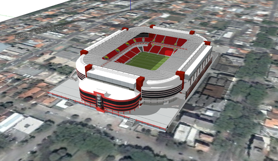 Arena heruntergeladen Atletico paranaense Stadion verwenden 2023 Fußball nfl nba mlb nhl Brasilien 3d print model - Mito3D