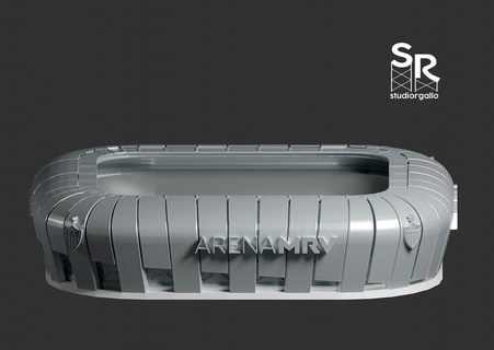 arena mrv - casa galo atletico arenamrv horto brasileirao futebol mineiro 3d print model - Mito3D