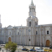 arequipa cathedral basilica - peru architecture colonial church 3d print model - Mito3D