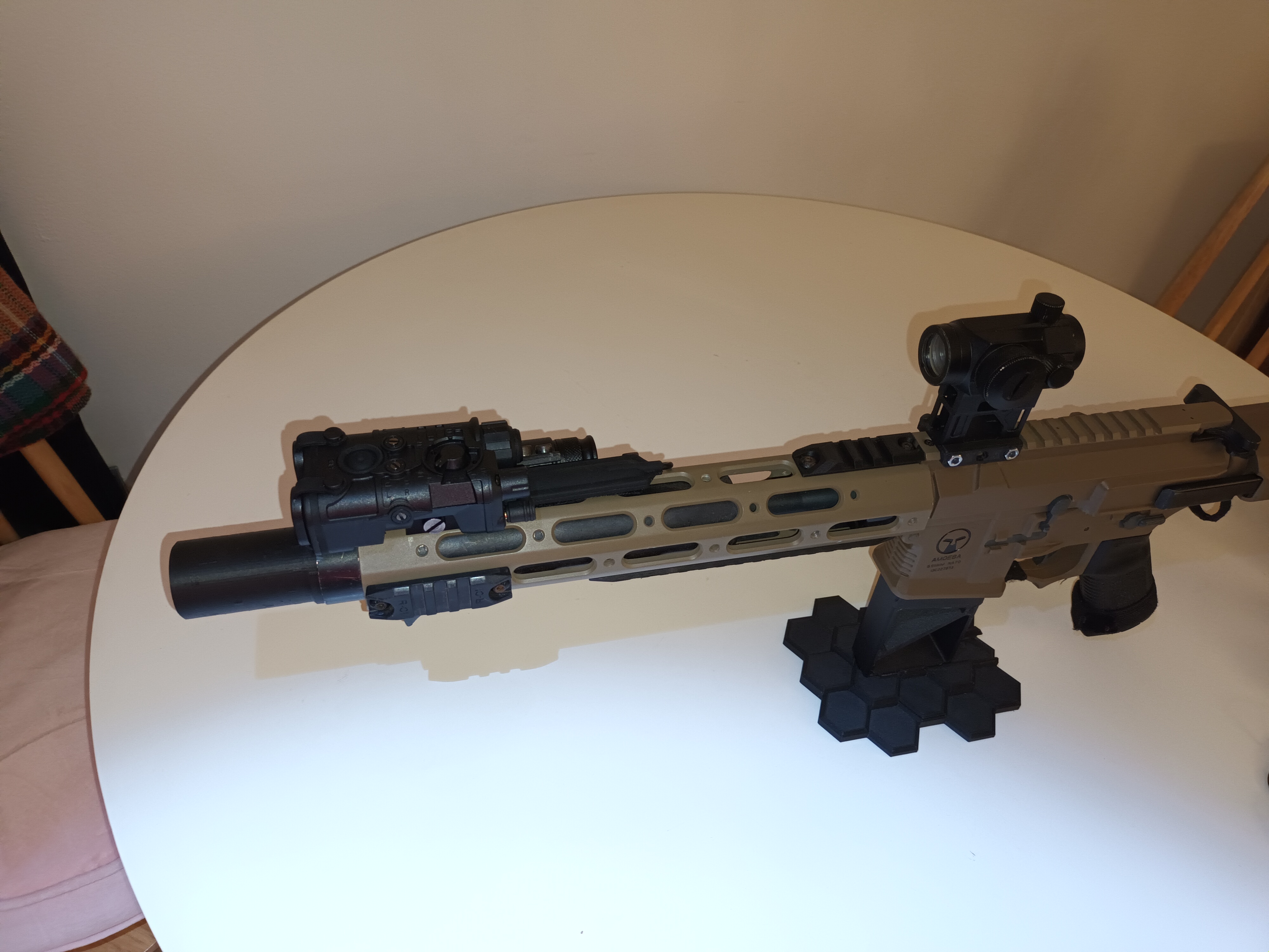 ares amoeba 0-13 top picatinny rail airsoft scope red dot 3D print model - Mito3D