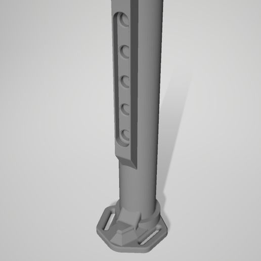ares amoeba m4 buffer tube stock 3D print model - Mito3D