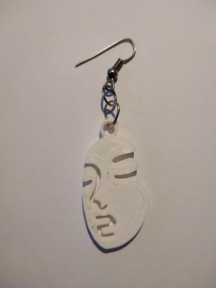 arete 3 earrings pending woman drawing art fashion 3d print model - Mito3D