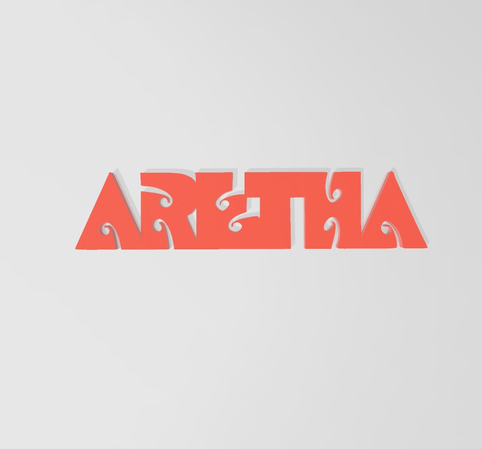 aretha franklin logo 3D Print Details