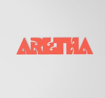 aretha franklin logo alma música jazz r b 3d print model - Mito3D