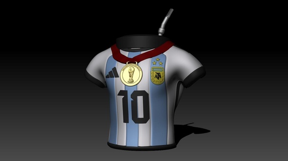 argentina champion mate cup chop mug world 3d print model - Mito3D