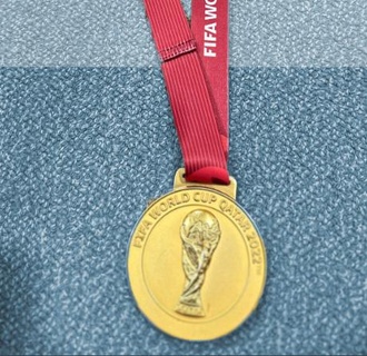 argentina champion medal qatar 2022 world gold soccer 3d print model - Mito3D