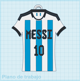 argentina messi t shirt llave cadena Katar 3d print model - Mito3D