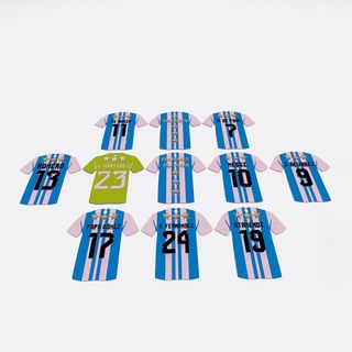 argentina national team keychains keychain selection messi dibu argentinan 3d print model - Mito3D