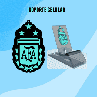 argentina support supports key rings argentina champions soccer  3d print model - Mito3D