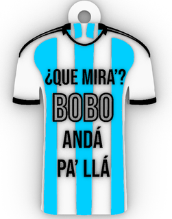 Argentina t shirt bobo messi chaveiro mundo Catar 3d print model - Mito3D