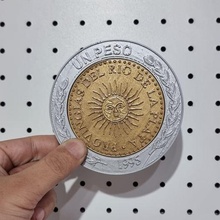 argentino moneda 1 provingias artilugio argentina dinero plata peso 3d print model - Mito3D