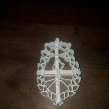 argentinian shield sharp argentinean cookie cutter argentina 3d print model - Mito3D
