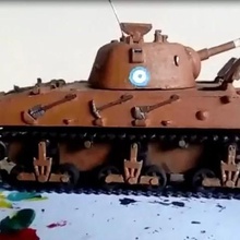 Arjantinli tank nahuel dl-43 3d baskı sanat 3d print model - Mito3D