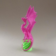 aria dragon double extrusion l'art 3d print model - Mito3D