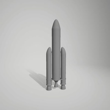 ariadna 5 varios el cohete juguete 3d print model - Mito3D