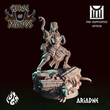 Ariadne jogos duende fantasia fêmea Deus Grécia rpg bruxa serpente Labirinto labirinto patreon dnd feiticeira cgf 3d print model - Mito3D