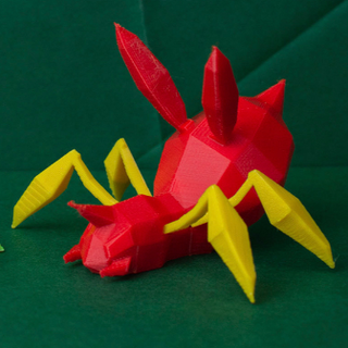 ariados low poly pokemon Game pokemon low poly low-poly lowpoly faceted gen 2 gen ii second generation figure pokémon  3d print model - Mito3D