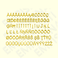 arial - 3d letters numbers symbols text font alphabet 3dprint 3dmodel stlfile letter symbol sign language fonts words decoration type 3dletters 3dletter number 3d print model - Mito3D