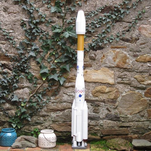 ariane 4 rocket esa cnes space satellite europe france 3D print model - Mito3D