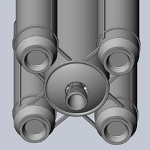 ariane 6 foguete imprimível escala modelo arte 3d printing montagem miniatura espaço voo espacial nave esa aéreo 3d print model - Mito3D