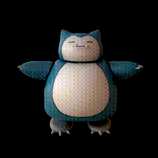 ariculated pokemon snorlax ronflex articulated flexi toys toy art 3d print model - Mito3D