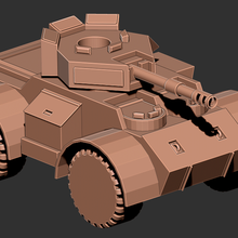 Widder gepanzert Wagen mk1 3d print model - Mito3D