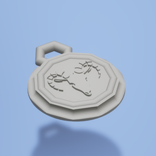 aries keychain medallion fashion zodiacsigns art animal 3d print model - Mito3D