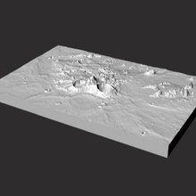 aristarchus region various moon lunar 3d print model - Mito3D