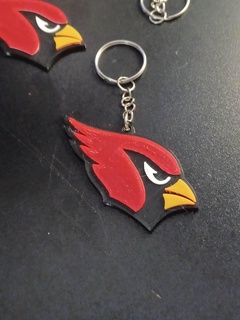 Arizona cardenales llaveros logo americano fútbol rugby 3d print model - Mito3D