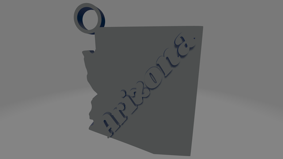 Arizona Schlüsselbund Schlüssel USA Amerika vereinigt Zustände Zustand Souvenir amerikanisch Phönix Mesa seba Dalks 3d print model - Mito3D
