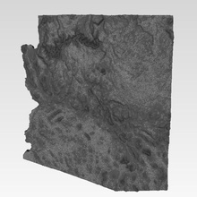 arizona terrain verschiedene lernen 3d print model - Mito3D