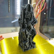 arjuna balinese hindu temple guardian sculpture statue evil scan 3d print model - Mito3D