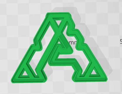 ark logo cortante galletita cookie cutter Game fondant 3d print model - Mito3D