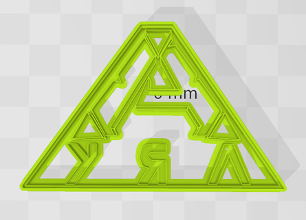 Arche Logo cortante Galletita Plätzchen Cutter Spiel Fondant 3d print model - Mito3D