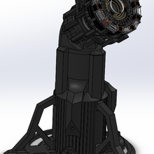 arca reator, suporte de apoio gadget ironman ferro engomar homem stand reator arco o design luz tony stark 3d print model - Mito3D