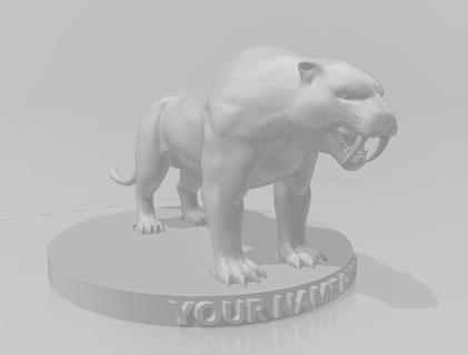ark survival evolved sabertooth bust props forge game print dinosaurs 2 furnace 3d print model - Mito3D