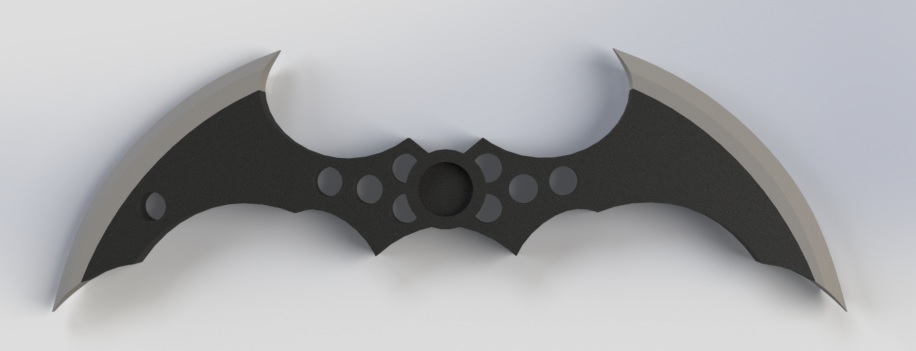 arkham batarang keychain batman pendant keys fan art collection comic superhero accessory 3D print model - Mito3D