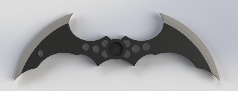 arkham batarang keychain batman pendant keys fan art collection comic superhero accessory 3d print model - Mito3D