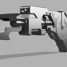 arkham knight grappling gun 3d print model - Mito3D
