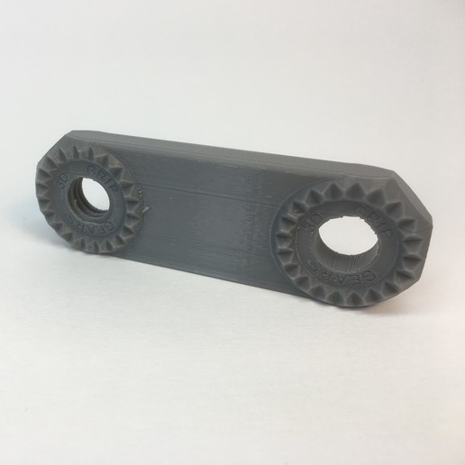 Arm 60 mm Länge 20 Zähne 3D print model - Mito3D