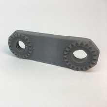 braccio 60 mm lunghezza 20 denti 3d print model - Mito3D