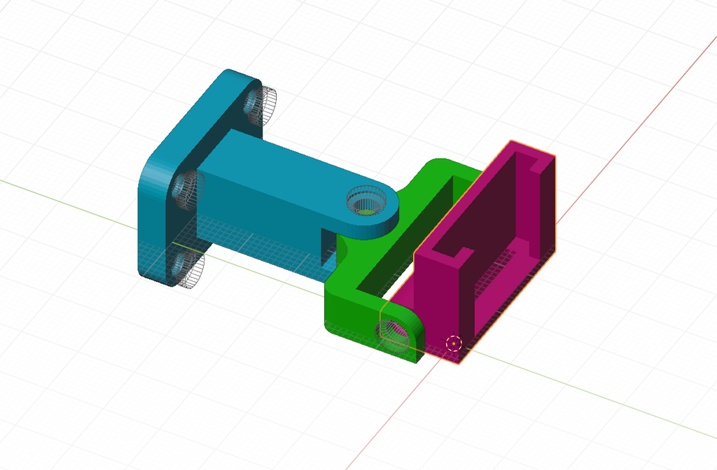 bras raspicam framboise pi caméra 3D print model - Mito3D