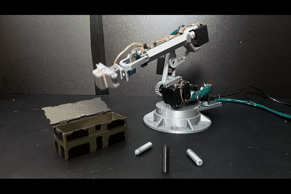 braccio robot v1 servo motore modello 3d print model - Mito3D