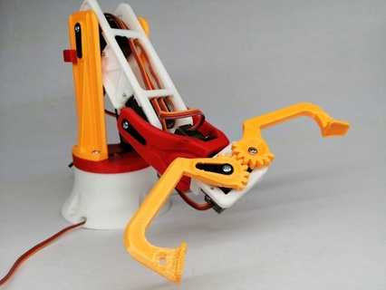 bras robotique sg90 brazo 3d print model - Mito3D