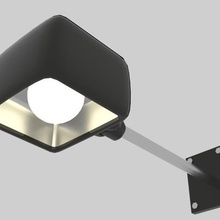 kol duvar ışık aracı küre yuvarlak ampul Yıldırım aydınlatma emisyon yayarlar kızdırma asılı asmak tavan lamba 3d print model - Mito3D