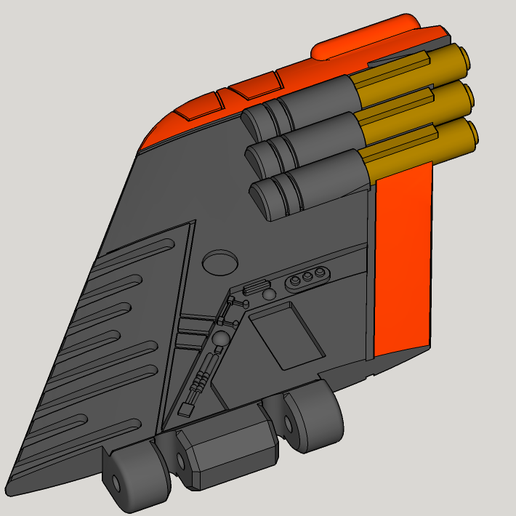 armada maré onda substituição asa arte transformadores 3D print model - Mito3D