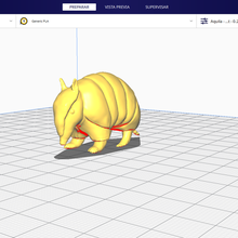 armadillo art animal 3d print model - Mito3D