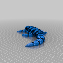 armadillo lagartija articulado cola imán Arte esculturas 3d print model - Mito3D