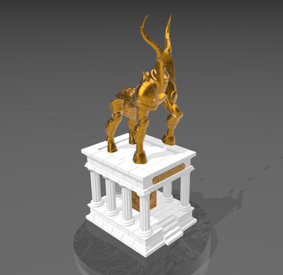 armadura capricorne capricorne art saint seiya seiya los caballeros del zodiaco armure 3d print model - Mito3D