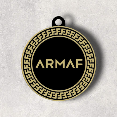 arma perfume llavero 3d print model - Mito3D